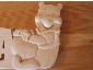 winnie the pooh di legno: sagoma di winnie the pooh realizzata con il traforo elettrico