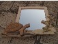 Specchio in legno realizzato con il traforo: 