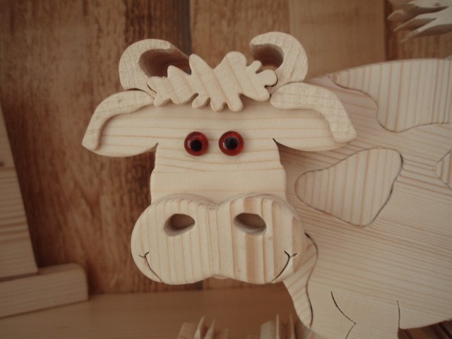 Particolare della sagoma di legno: 